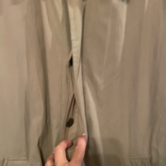 London Fog Men's Tan Coat with Brown Collar size large - Picture 6 of 10